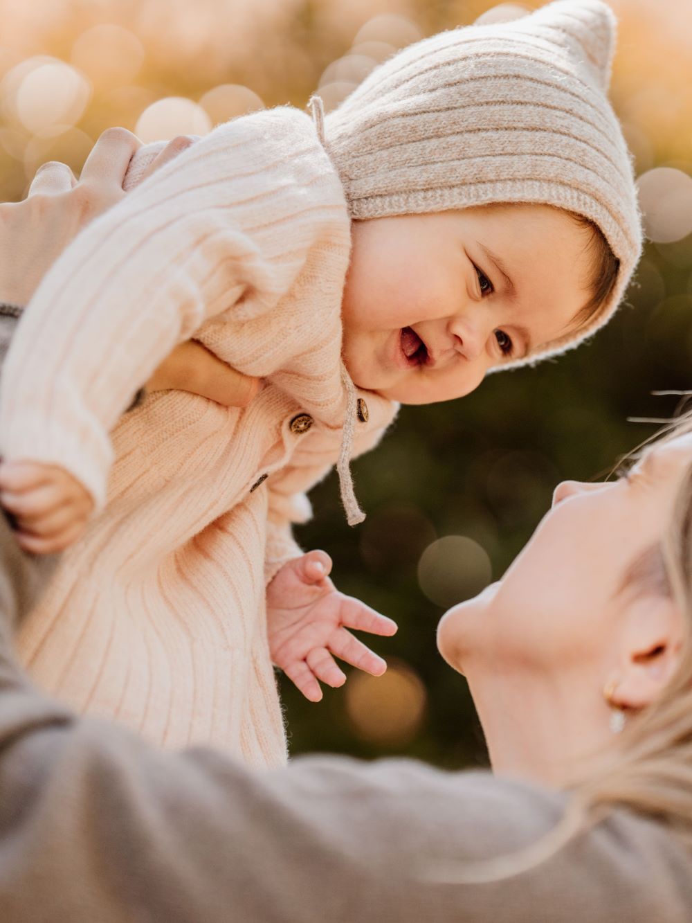 Touca tricotada em lã merino | LITTLE TEDDY BEAR - Wedoble