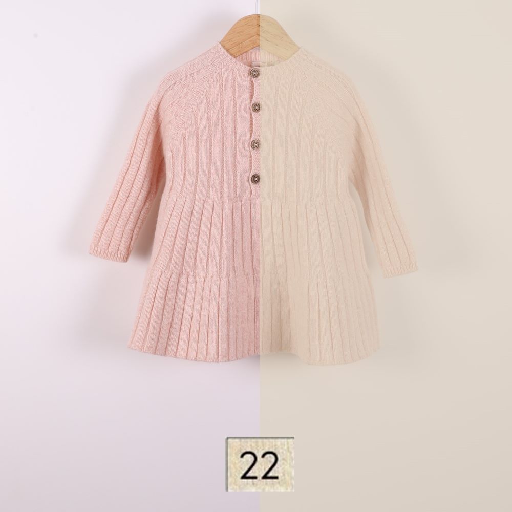 Vestido tricotado em lã merino | BUNNY AND FRIENDS - Wedoble