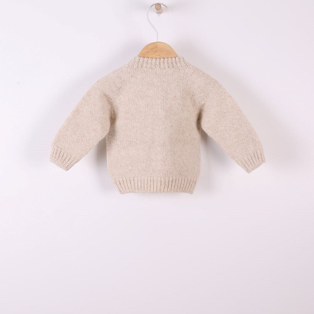 Casaco tricotado em lã merino | SNOWFLAKE - Wedoble