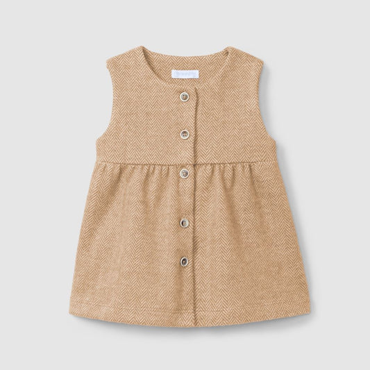 Saia de peito em malha espinha - Laranjinha