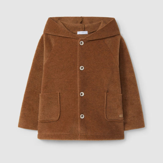 Casaco polar com capuz - Laranjinha