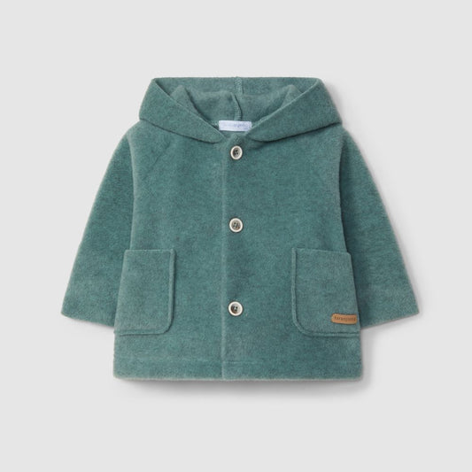 Casaco polar com capuz - Laranjinha