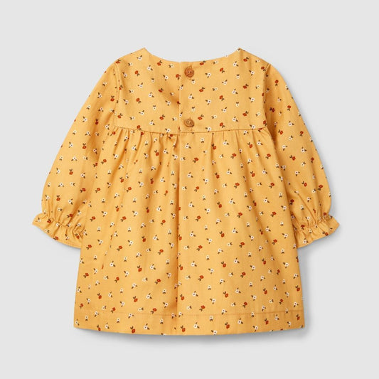 Vestido estampado floral delicado - Laranjinha