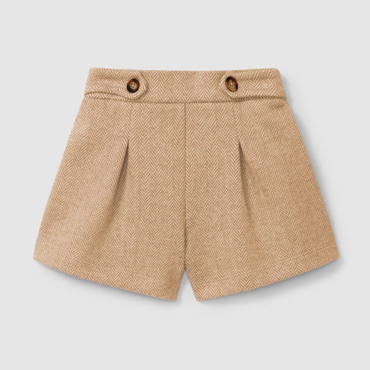 Calções pull-up em malha de espinha - Laranjinha