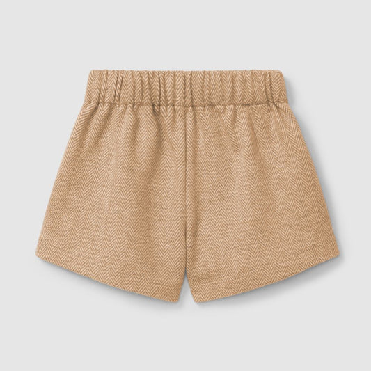 Calções pull-up em malha de espinha - Laranjinha