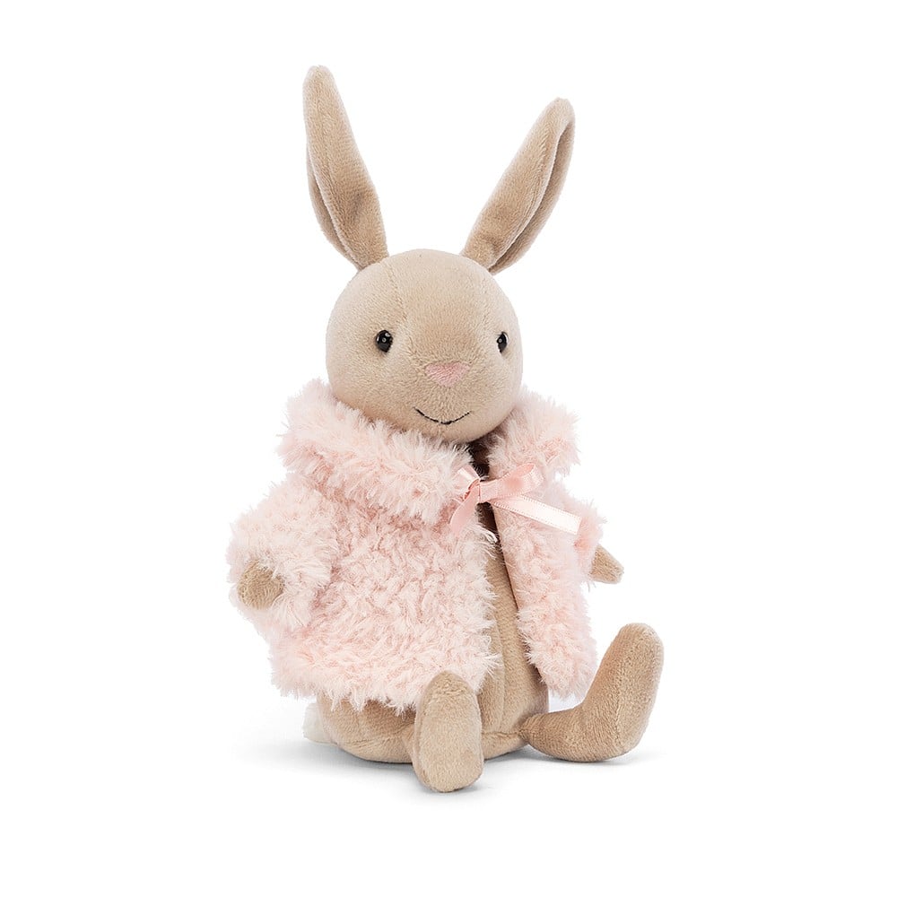 Plush Bunny with Pink Coat - Jellycat