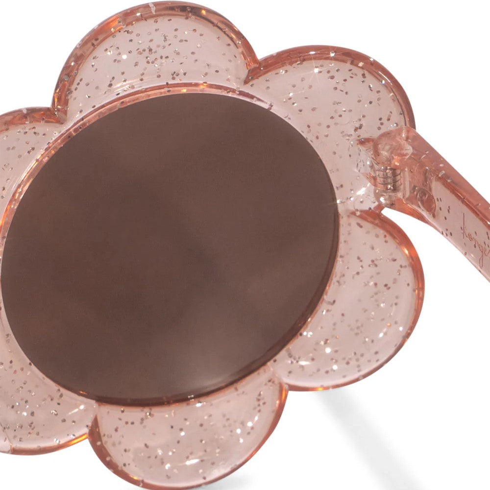 Óculos de Sol Júnior Flor Glitter Rose - Konges Slojd