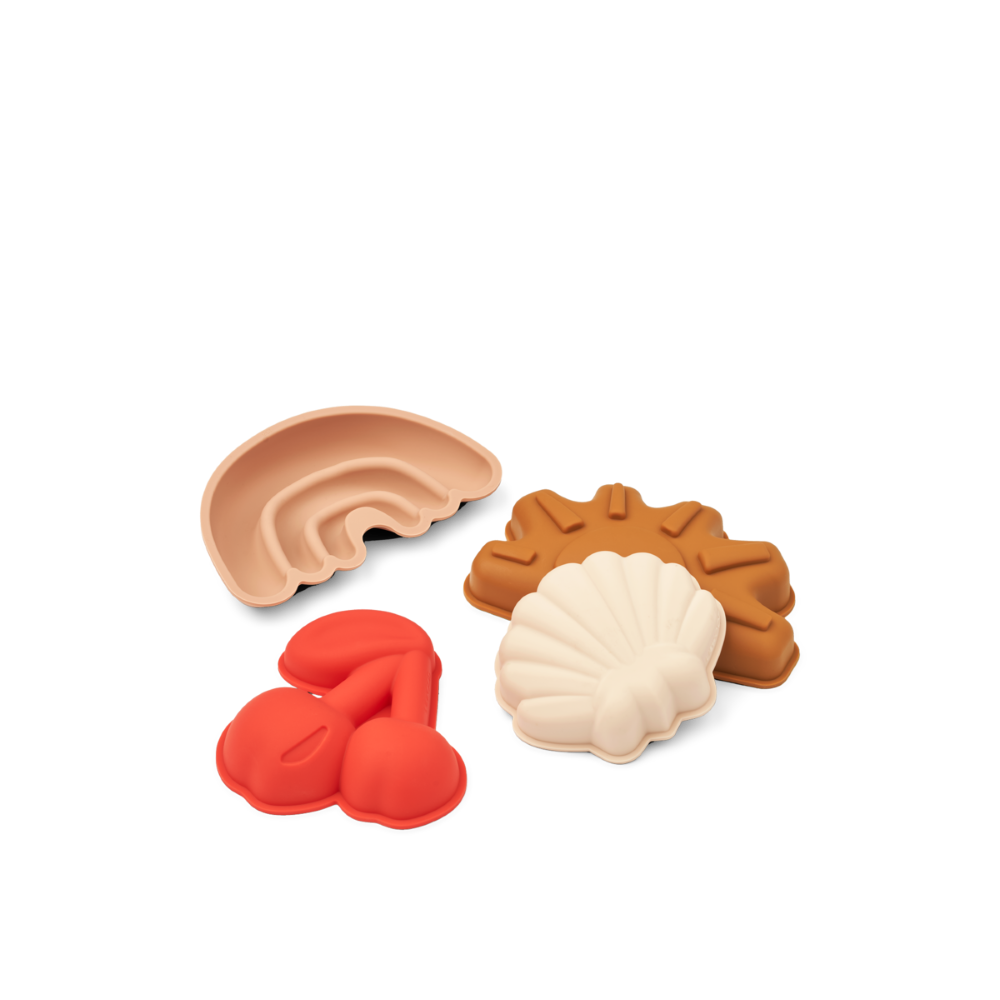 Gill Pack 4 Moldes de Praia Cherries - Liewood