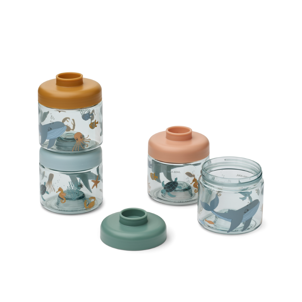 Boîtes de conservation pour aliments pour bébé Dominique Sea Creature - Liewood