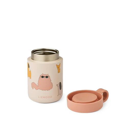 Kiani Termos para Alimentos e Bebidas de Aço Cats and Dogs - Liewood