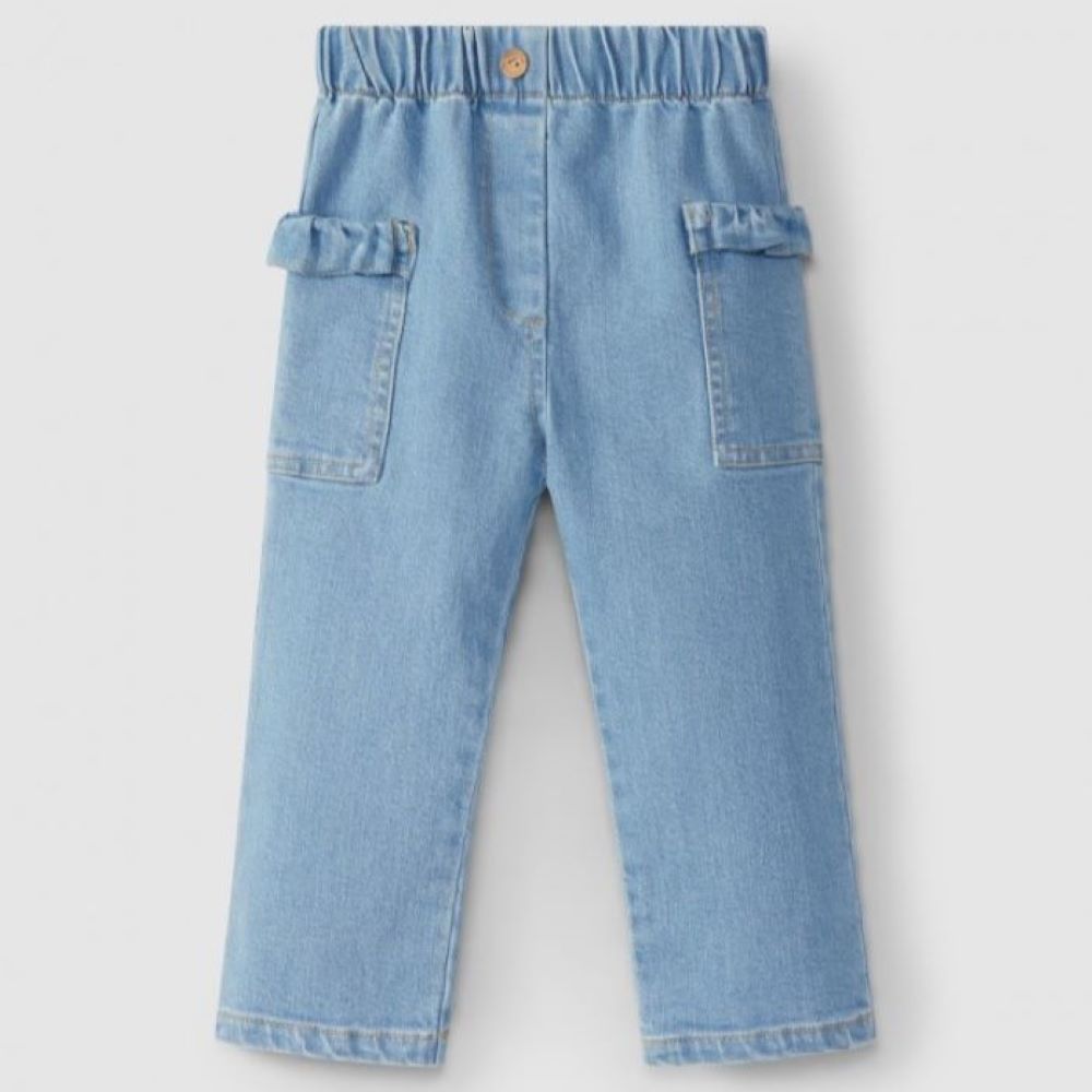 Frill detail jeans - Laranjinha