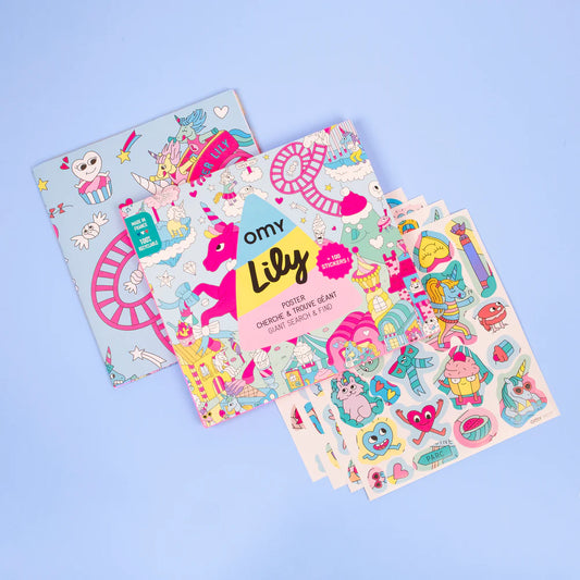 Affiche géante « Cherche et trouve » de Lily - Omy