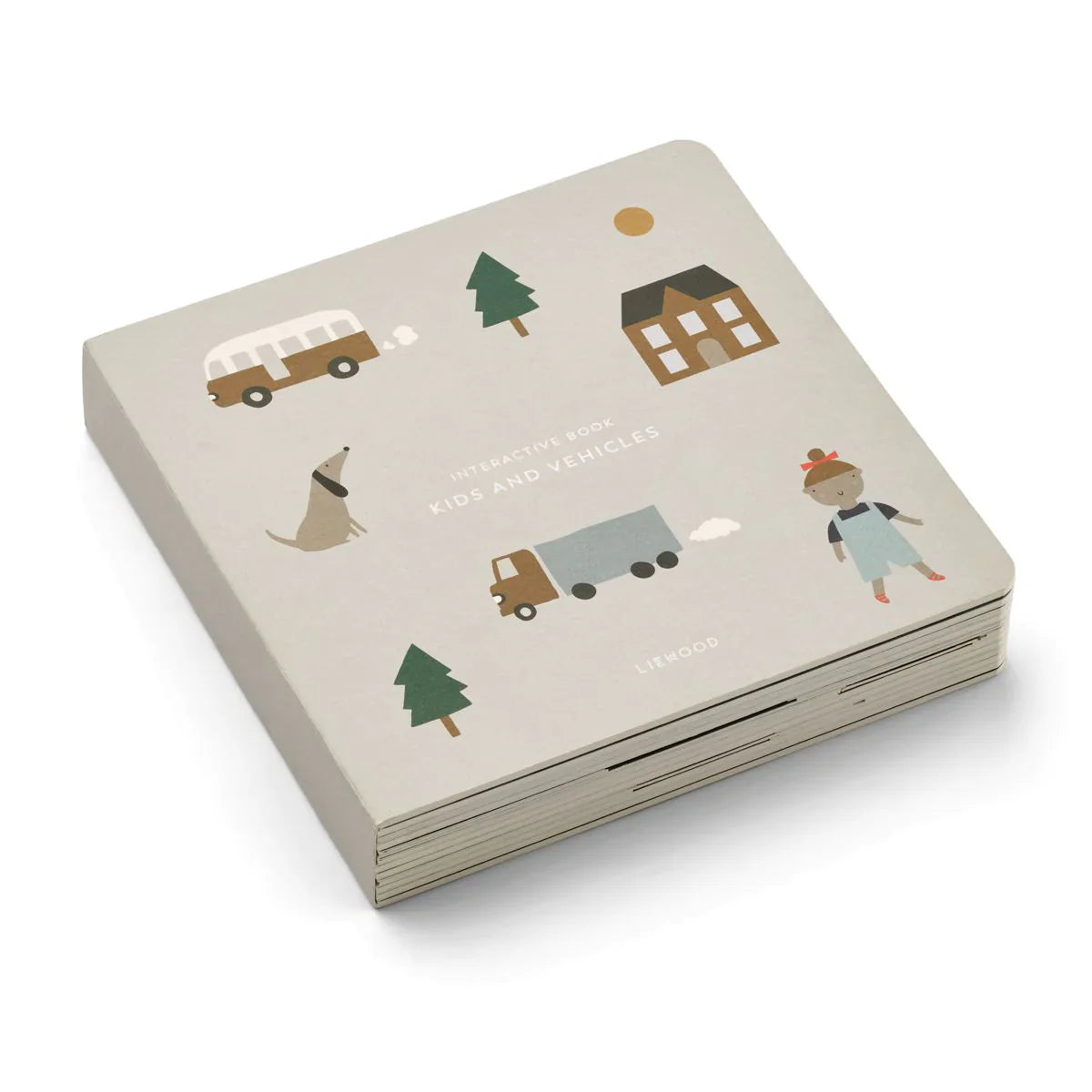 Livro Ilustrado Interativo Kids and Vehicles - Liewood