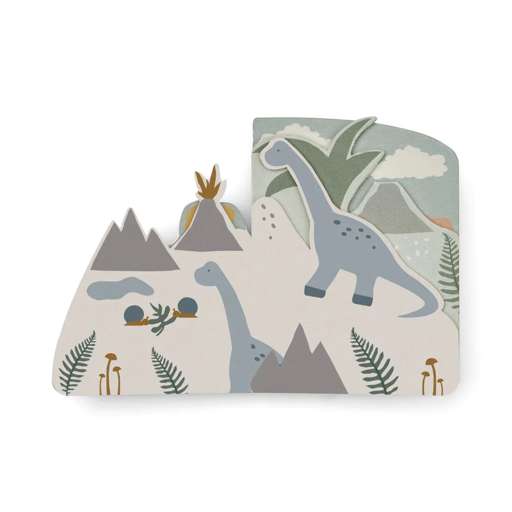 Livro com páginas recortadas Dinosaurs - Liewood