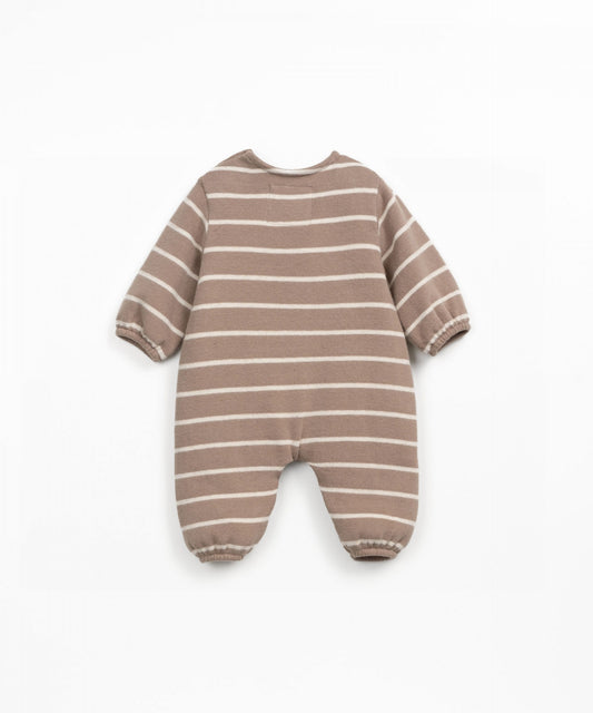 Macacão às riscas com bolso - Play Up