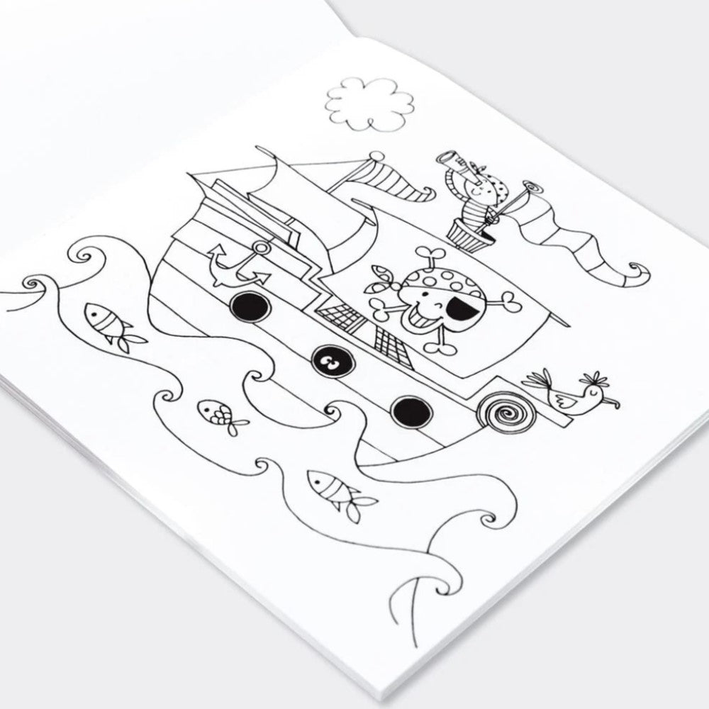 Livro de Colorir Pirates - Rachel Ellen Designs