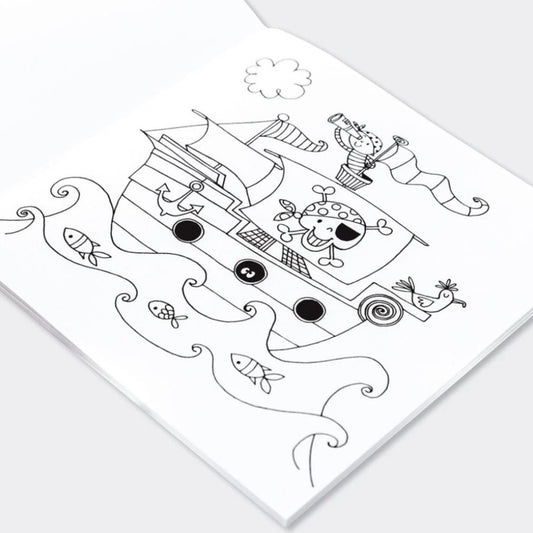 Livro de Colorir Pirates - Rachel Ellen Designs