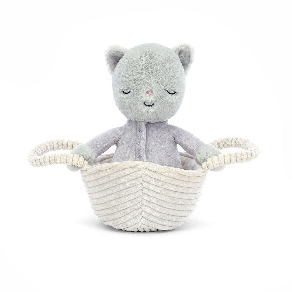 Kitten Plush with Rock-a-Bye Carrycot - Jellycat