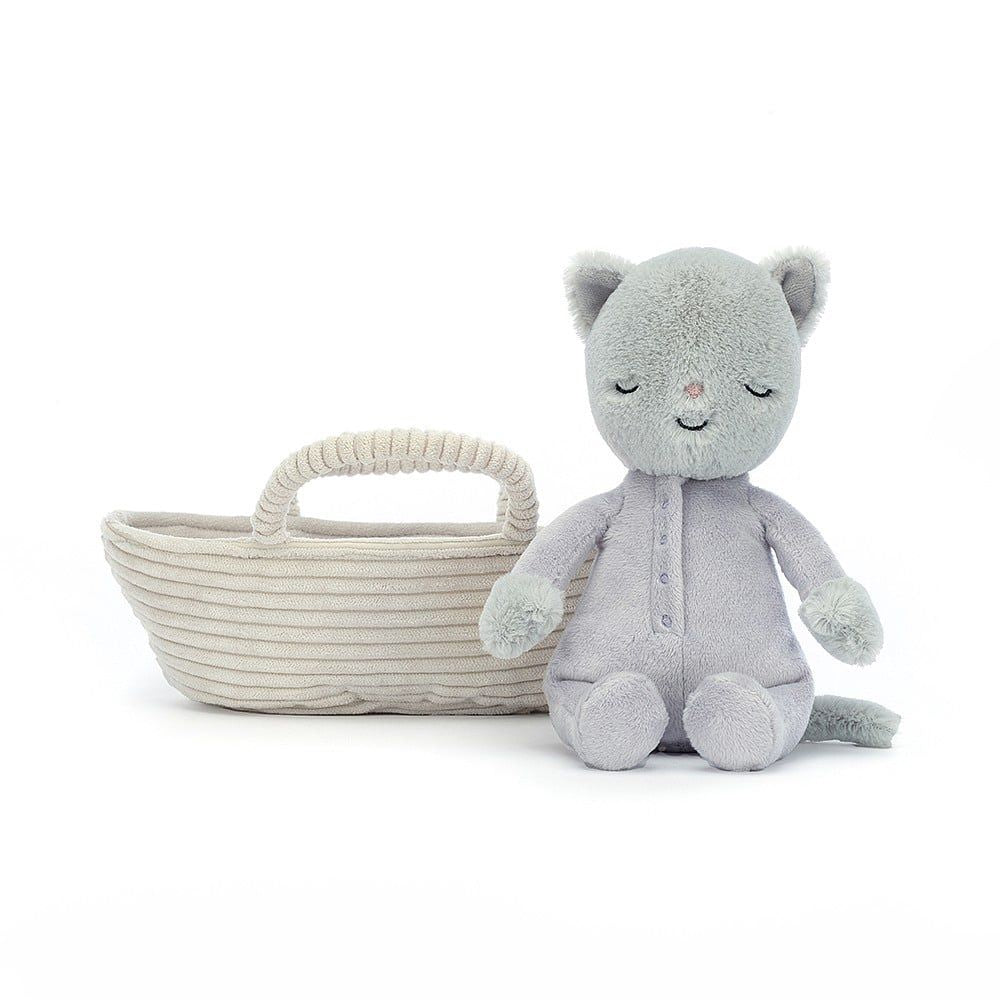 Kitten Plush with Rock-a-Bye Carrycot - Jellycat