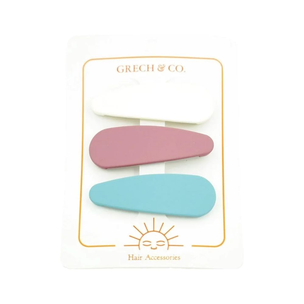 Clips Cabelo Matte Conjunto 3 - Grech & Co