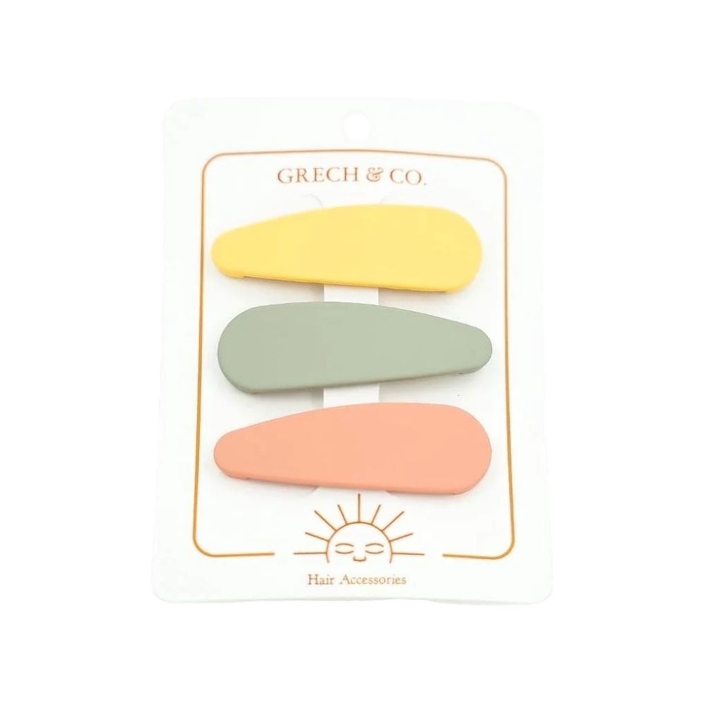 Clips Cabelo Matte Conjunto 3 - Grech & Co