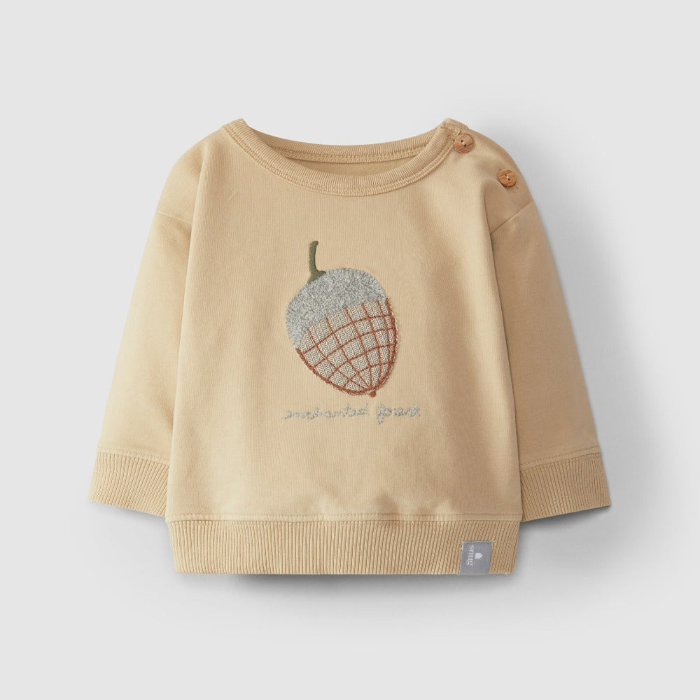 Sweater with wool embroidery - Snug