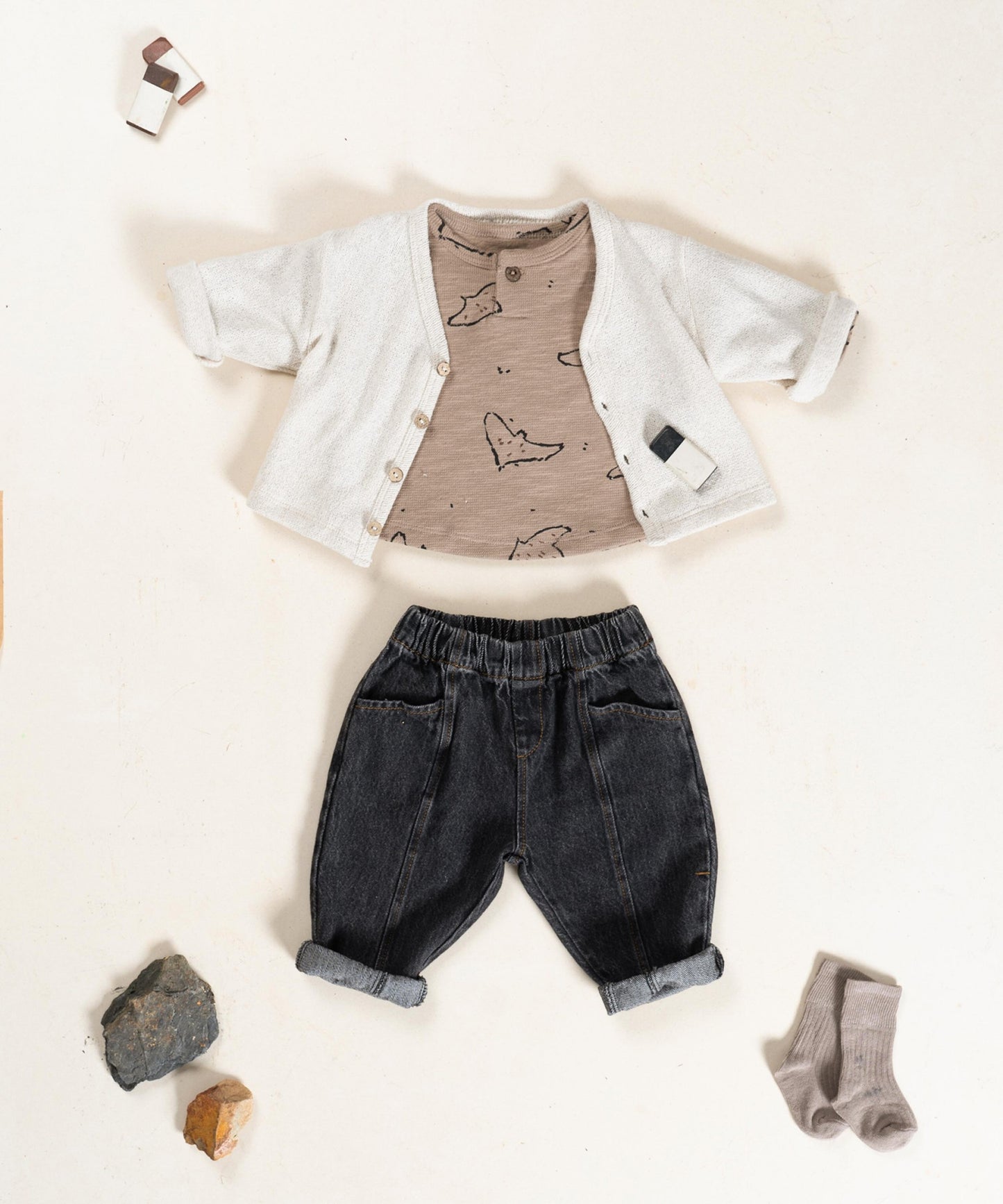 Longsleeve de malha com estampado de pássaros - Play Up