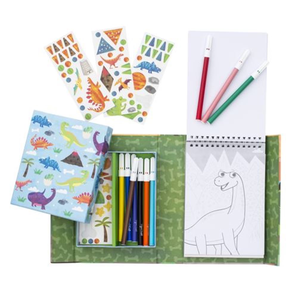 Conjunto de Colorir com Lápis de Cera Garden - Tiger Tribe