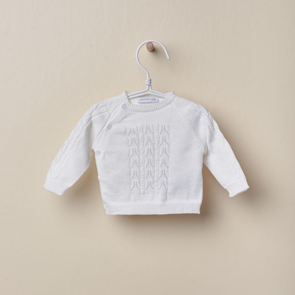 Camisola tricotada em algodão orgânico | LOVE - Wedoble