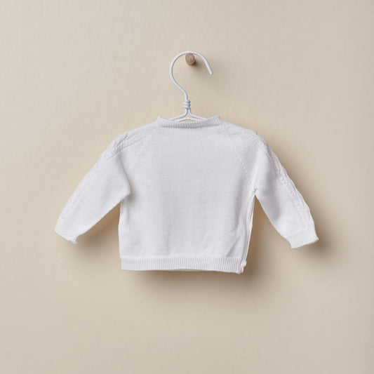 Camisola tricotada em algodão orgânico | LOVE - Wedoble