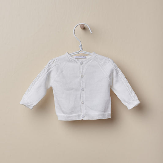 Casaco tricotado em algodão orgânico | LOVE - Wedoble