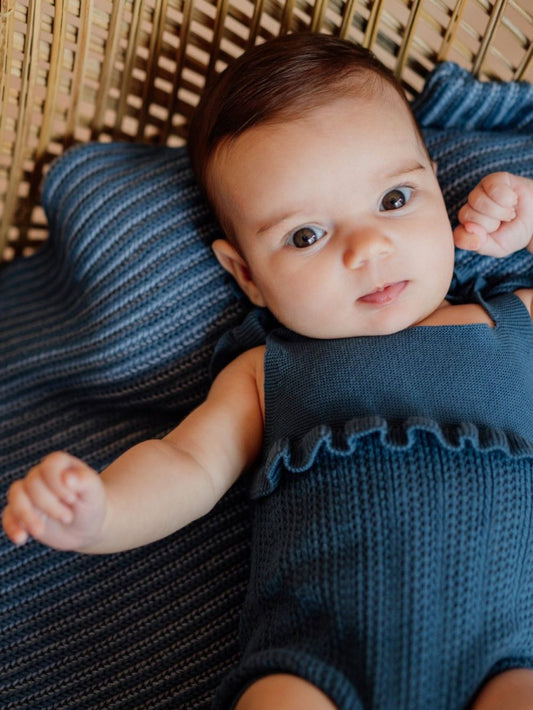 Fofo com folho tricotado em algodão | SWEET - Wedoble