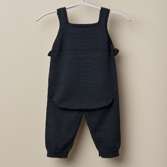 Salopette en coton tricoté | TEXTURES À ASSORTIR - Wedoble