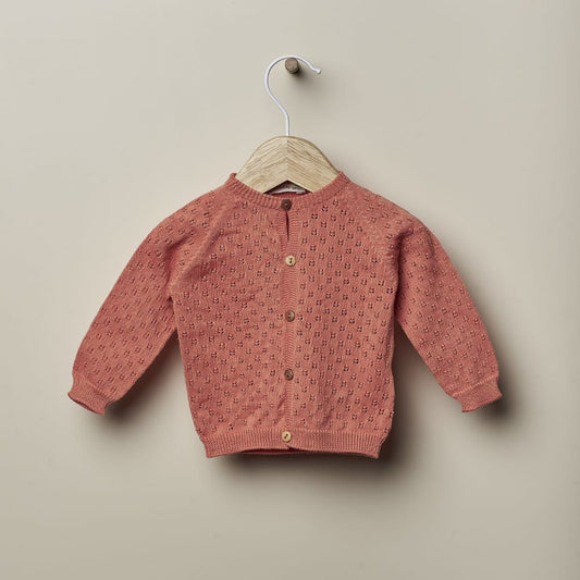 Casaco tricotado em algodão orgânico | OCEAN FLOWER - Wedoble