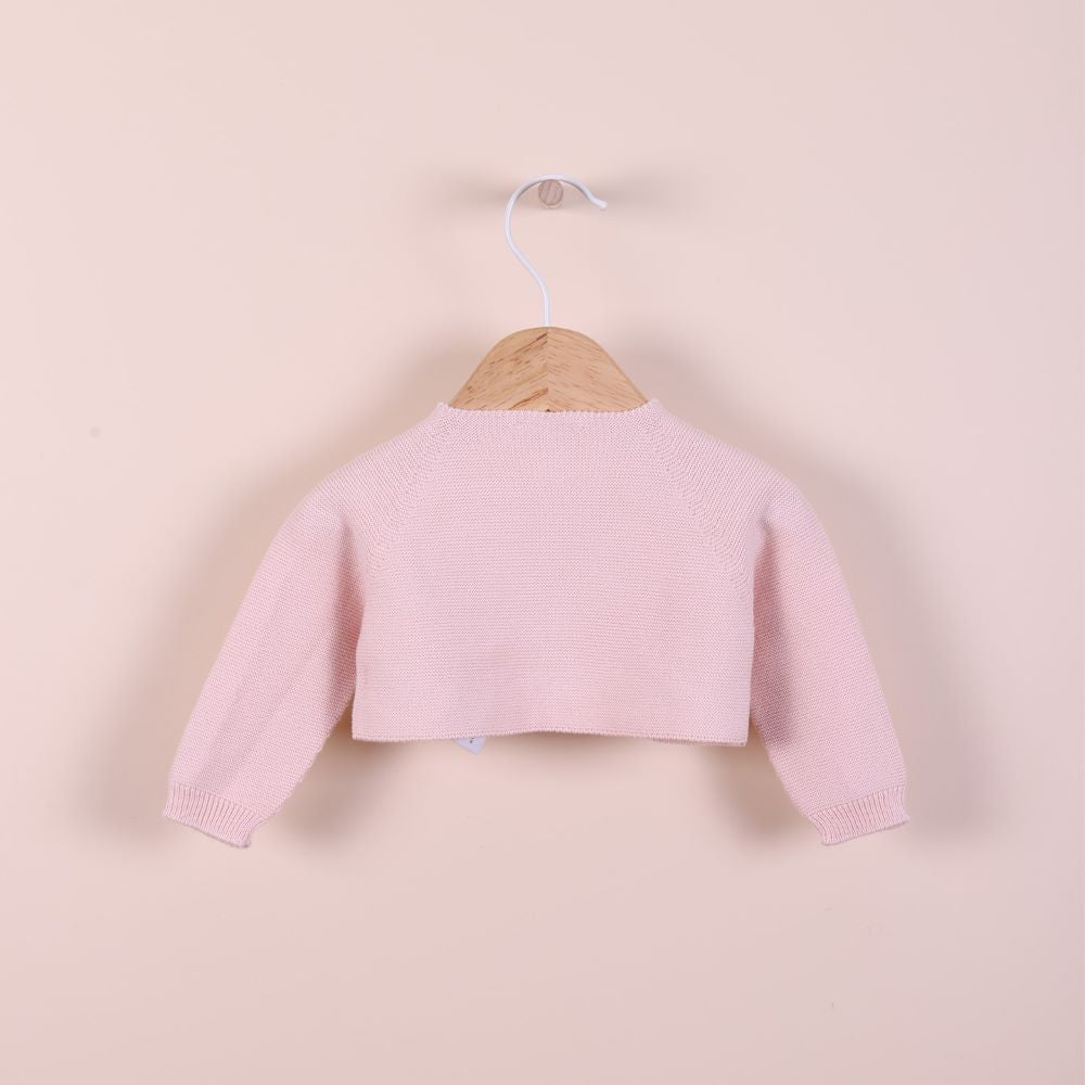 Boléro (veste courte) tricoté en coton | MARINE - Wedoble
