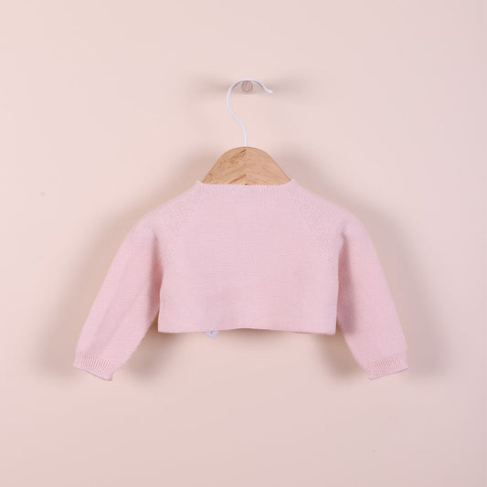 Bolero (casaco curto) tricotado em algodão | NAVY - Wedoble