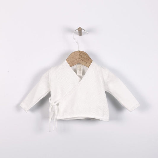 Casaco tricotado em algodão orgânico | BABY LOVE - Wedoble