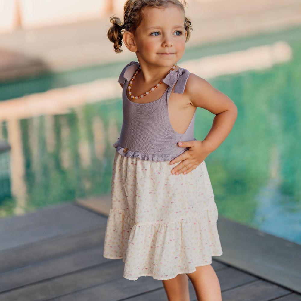 Vestido de alças com estampado floral | BREEZE - Wedoble