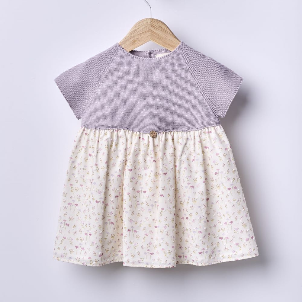 Vestido de manga curta com estampado floral | BREEZE - Wedoble
