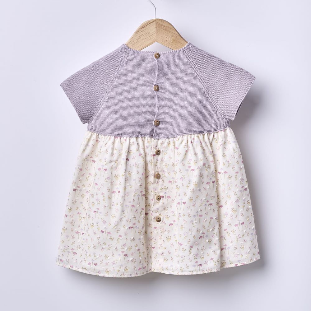 Vestido de manga curta com estampado floral | BREEZE - Wedoble
