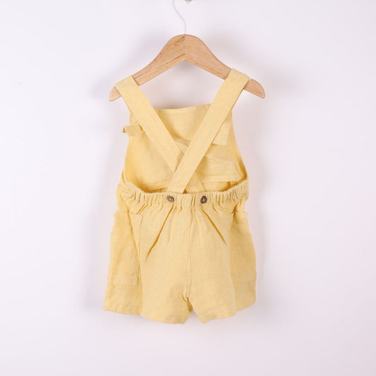 Jardineiras curtas de linho | NAVY CODE - Wedoble