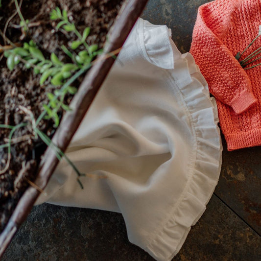 Manta de algodão com folho | BOUNDLESS LOVE - Wedoble