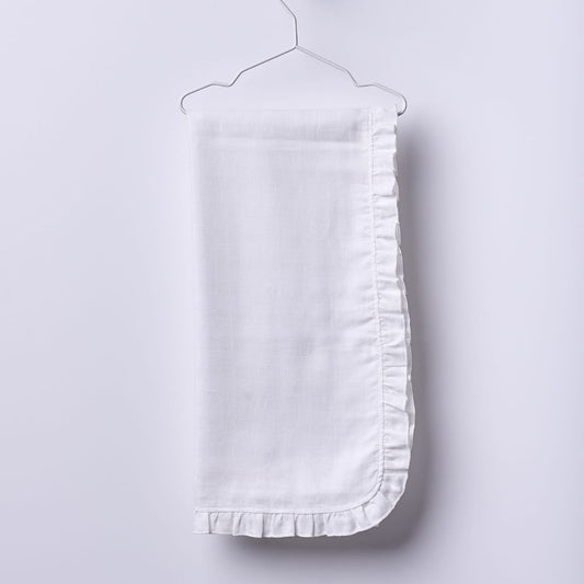 Manta de algodão com folho | BOUNDLESS LOVE - Wedoble