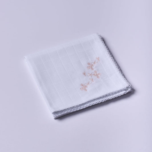 Fralda de pano bordada com flor | BOUNDLESS LOVE - Wedoble