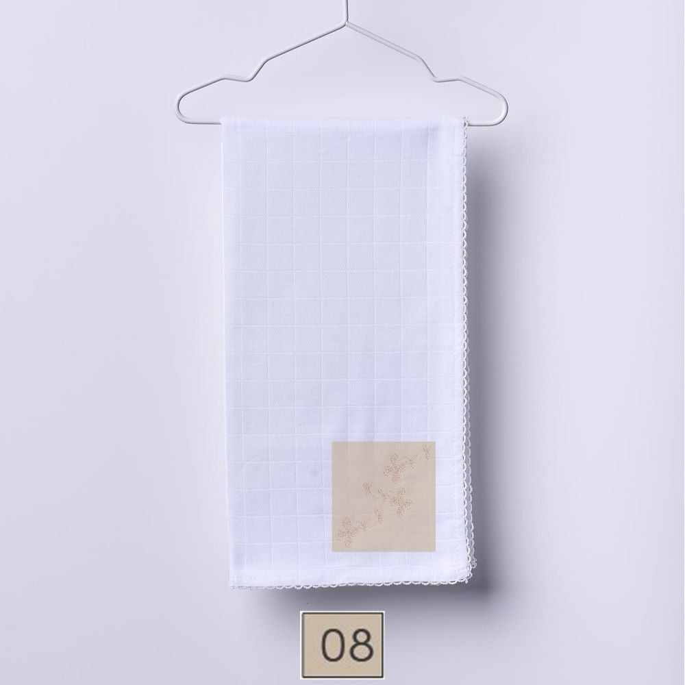 Fralda de pano bordada com flor | BOUNDLESS LOVE - Wedoble