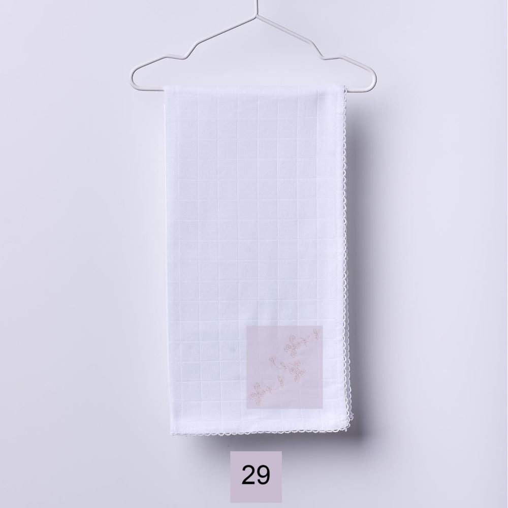 Fralda de pano bordada com flor | BOUNDLESS LOVE - Wedoble