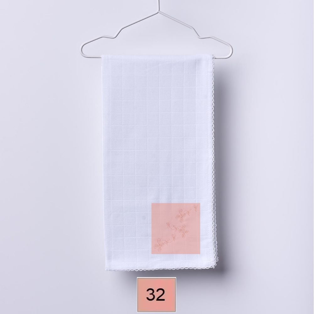 Fralda de pano bordada com flor | BOUNDLESS LOVE - Wedoble
