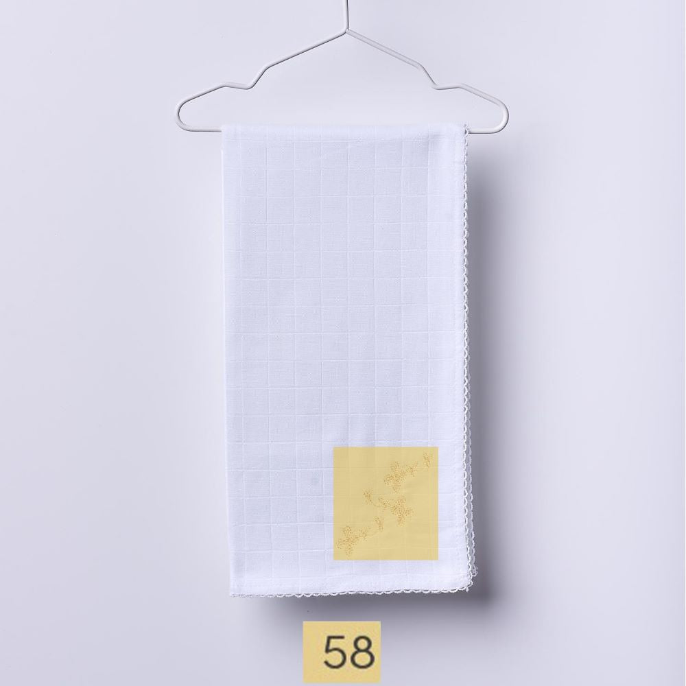 Fralda de pano bordada com flor | BOUNDLESS LOVE - Wedoble