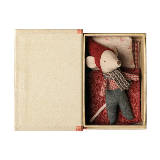 Christmas Mouse Baby in Book - Maileg