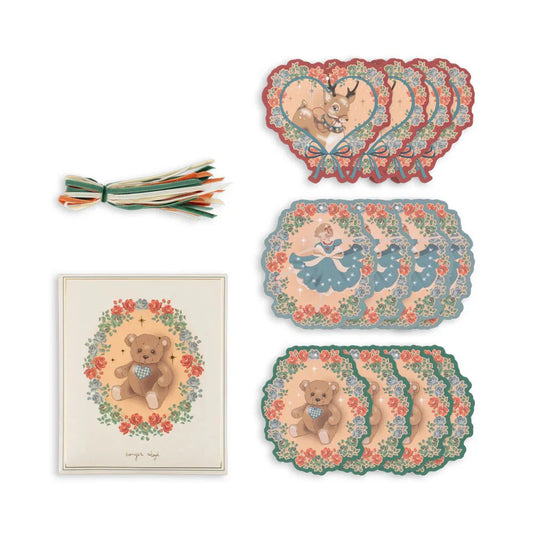 Conjunto etiquetas de embrulho Natal - Konges slojd